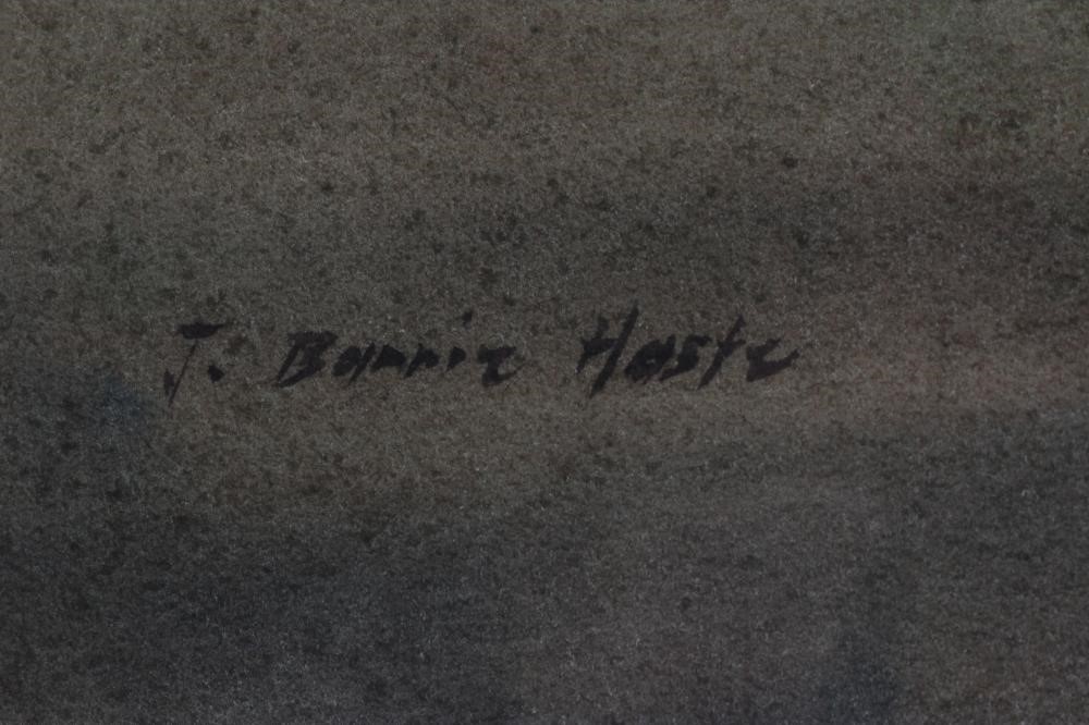 JOHN BARRIE HASTE (1931-2011) "Sutton Bank", watercolour, signed, inscribed to reverse, 14 1/2" x 20 Image