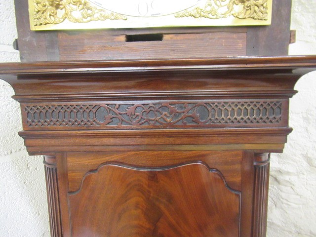 A MAHOGANY LONGCASE SIGNED RALPH CLAYTON Image