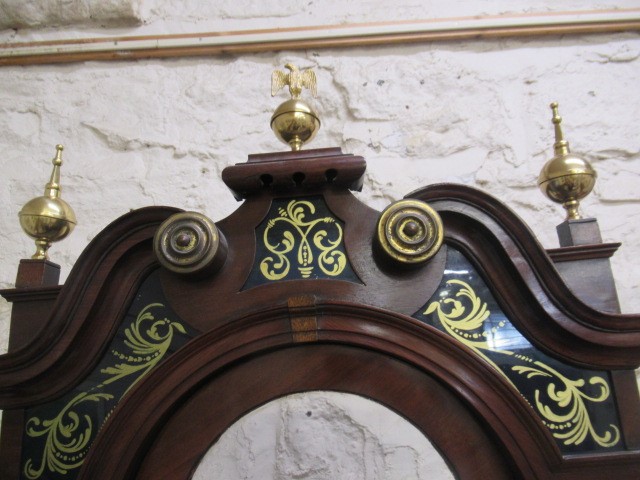 A MAHOGANY LONGCASE SIGNED RALPH CLAYTON Image