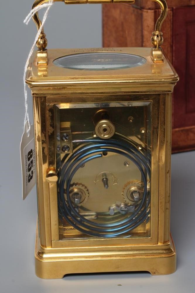A BRASS CARRIAGE CLOCK Image