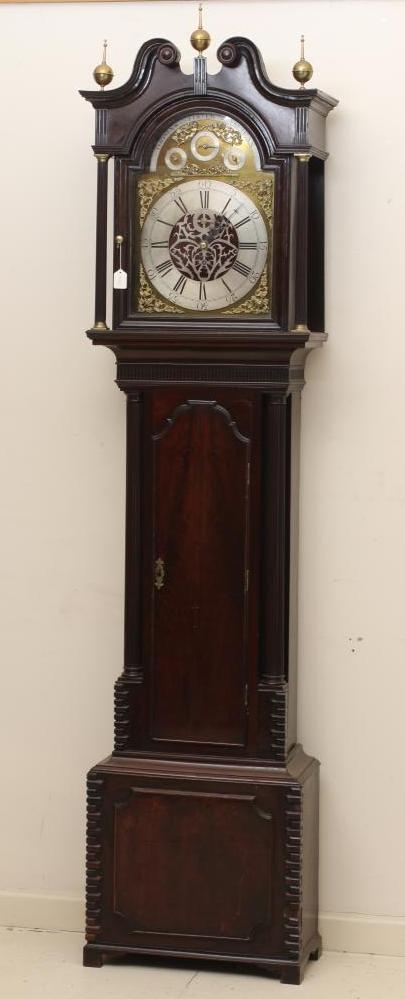 A MAHOGANY CHIMING LONGCASE Image