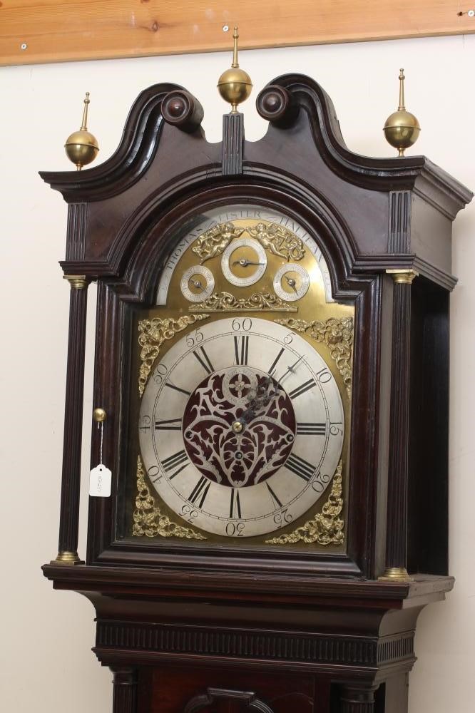 A MAHOGANY CHIMING LONGCASE Image