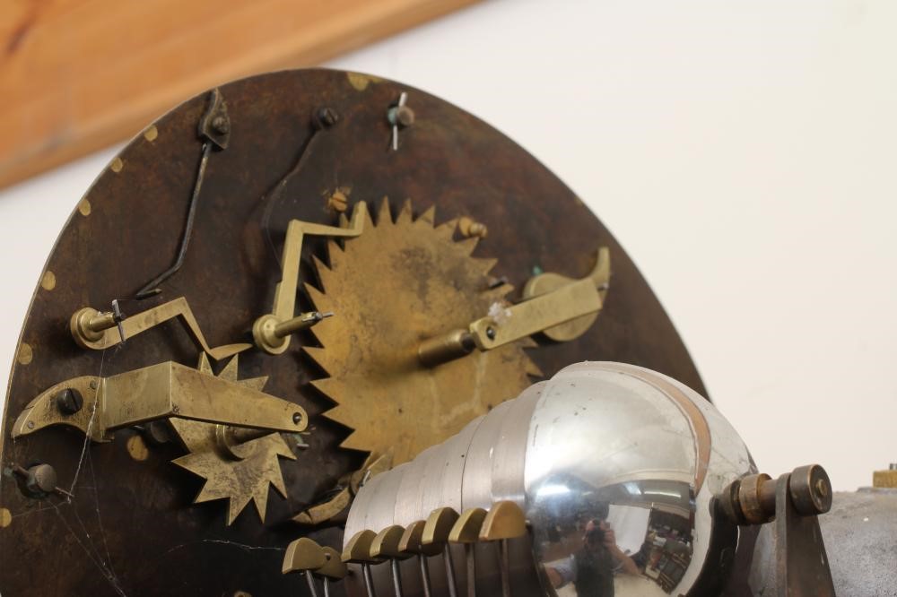 A MAHOGANY CHIMING LONGCASE Image