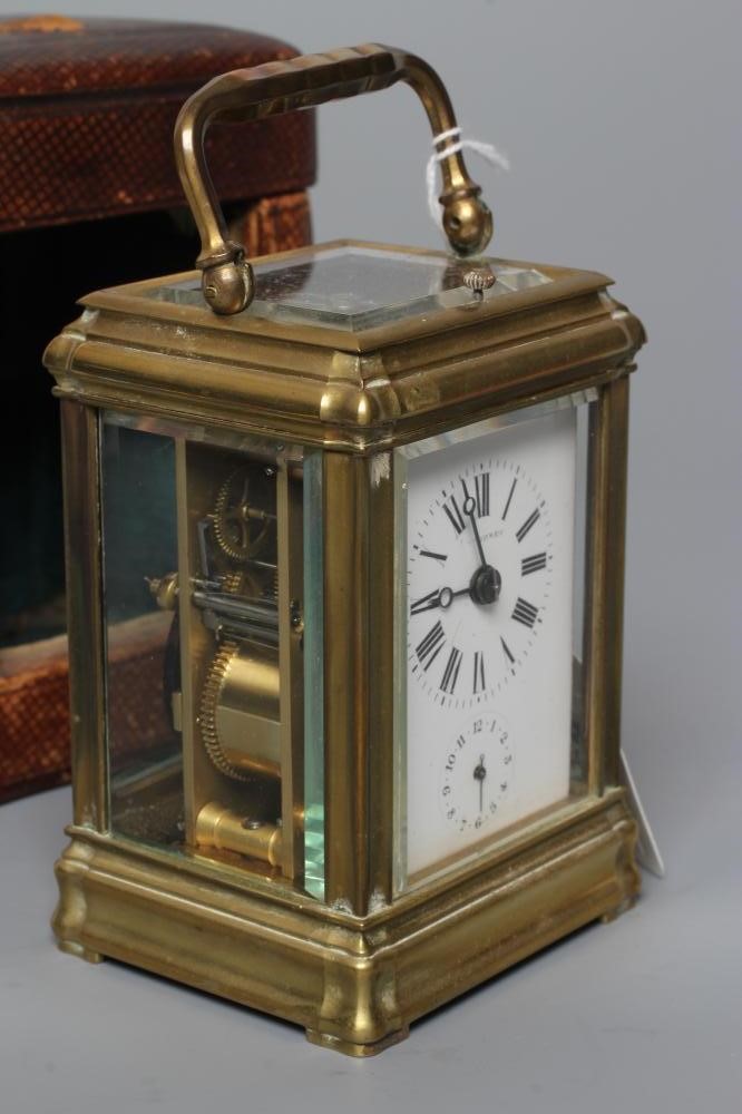 A FRENCH REPEATING CARRIAGE CLOCK Image