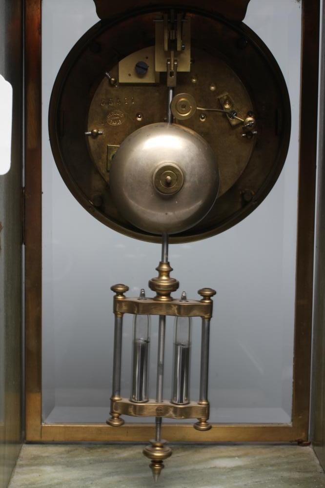 A FRENCH MARBLE MANTEL CLOCK Image