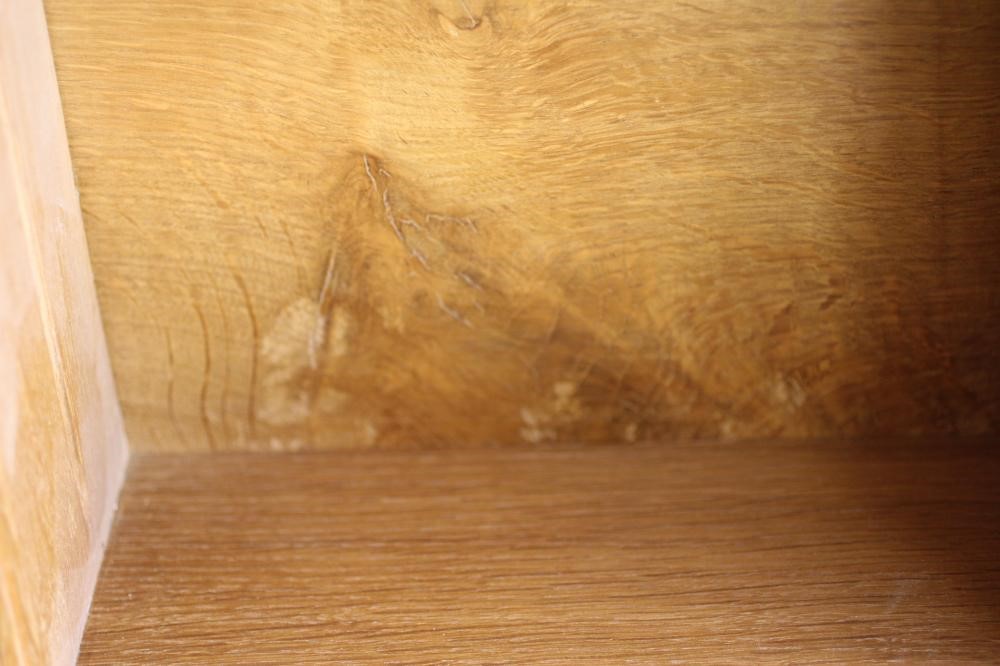 A WILFRED HUTCHINSON (HUSTWAITE) ADZED OAK SMALL DRESSER Image