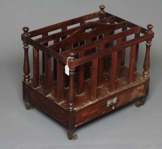 A MAHOGANY CANTERBURY Image