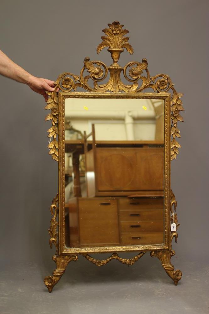 A GEORGIAN STYLE CARVED GILTWOOD PIER GLASS Image