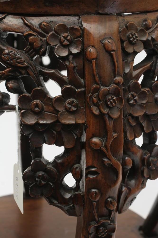 A CHINESE PADOUK WOOD STAND Image
