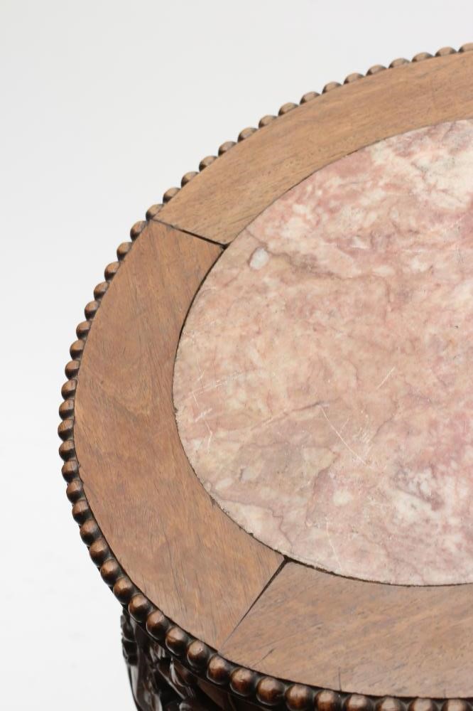 A CHINESE PADOUK WOOD STAND Image