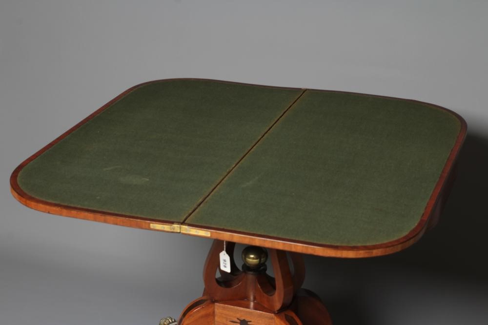 REGENCY MAHOGANY FOLDING CARD TABLE Image