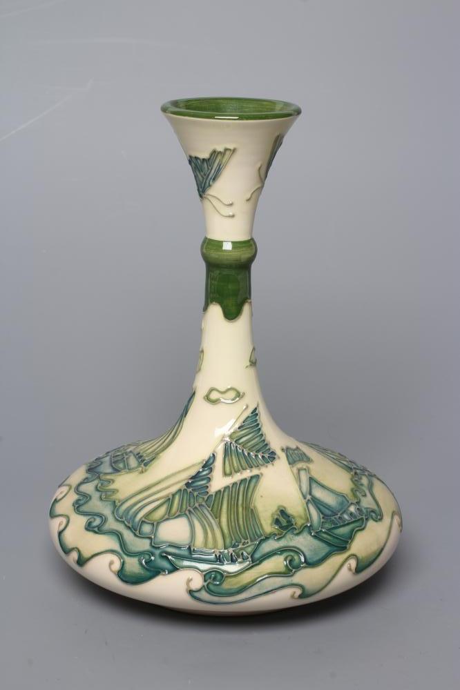 A MOORCROFT POTTERY YACHT VASE Image