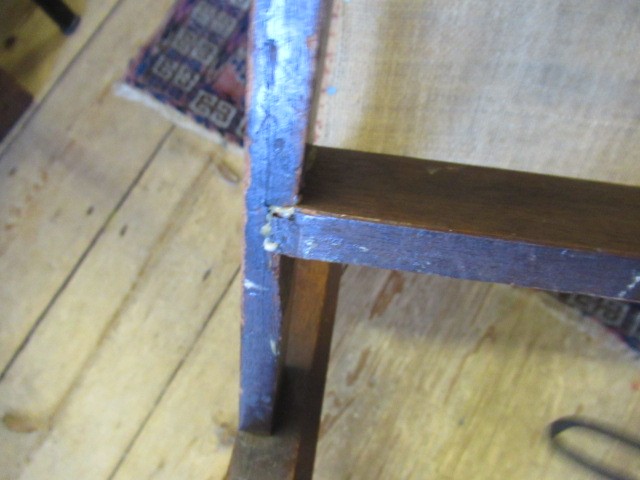 A GEORGIAN MAHOGANY WING ARMCHAIR Image