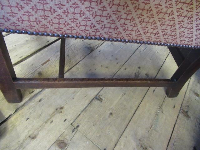 A GEORGIAN MAHOGANY WING ARMCHAIR Image