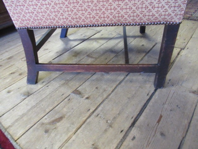 A GEORGIAN MAHOGANY WING ARMCHAIR Image
