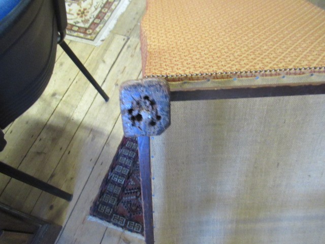 A GEORGIAN MAHOGANY WING ARMCHAIR Image