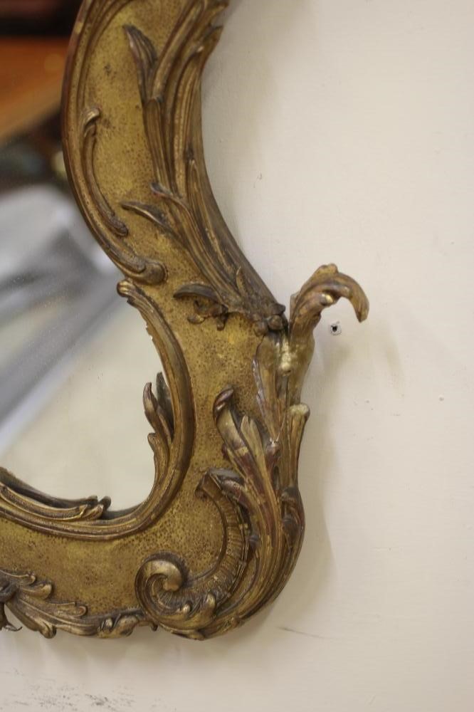 A GILT GESSO ROCOCO REVIVAL PIER GLASS Image