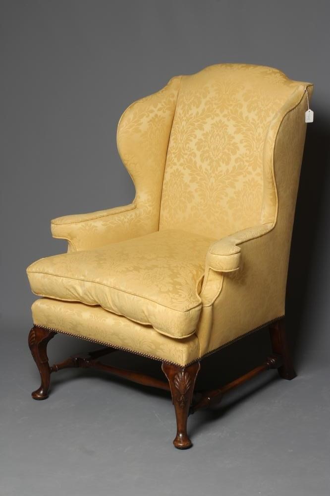 A WING ARMCHAIR of Georgian design Image