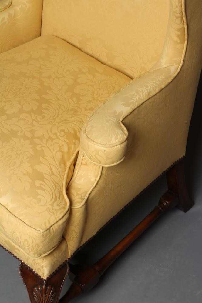 A WING ARMCHAIR of Georgian design Image