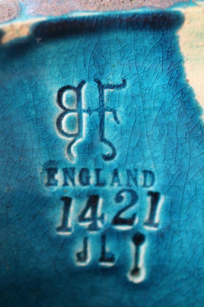 A BURMANTOFTS "FAIENCE" TURQUOISE GLAZED JARDINIERE STAND Image