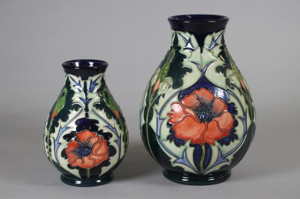 TWO MOORCROFT POTTERY VASES Image