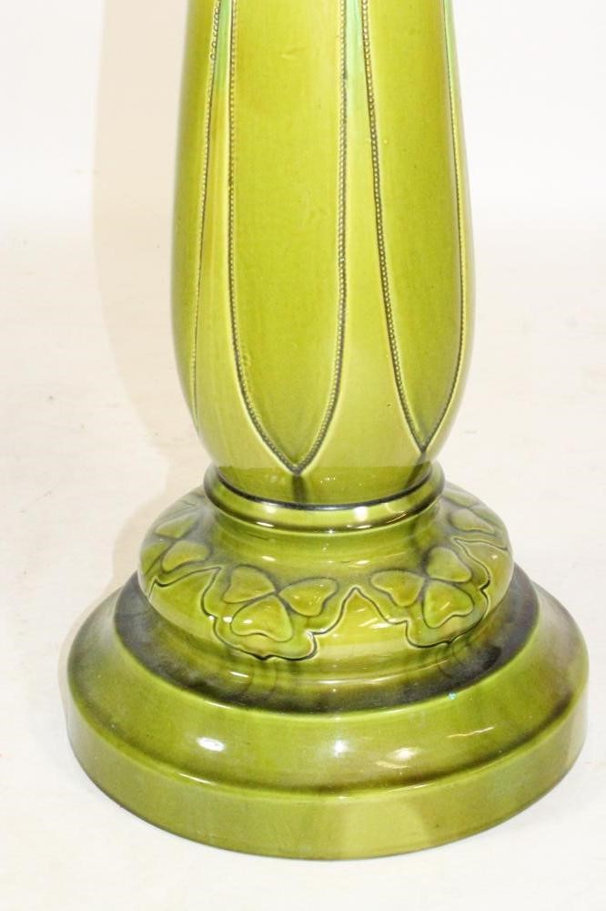 A BURMANTOFTS "FAIENCE" JARDINIERE AND STAND Image
