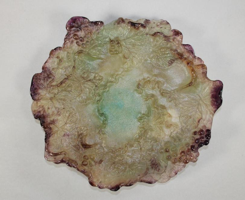 A DAUM PATE-DE-VERRE DISH Image