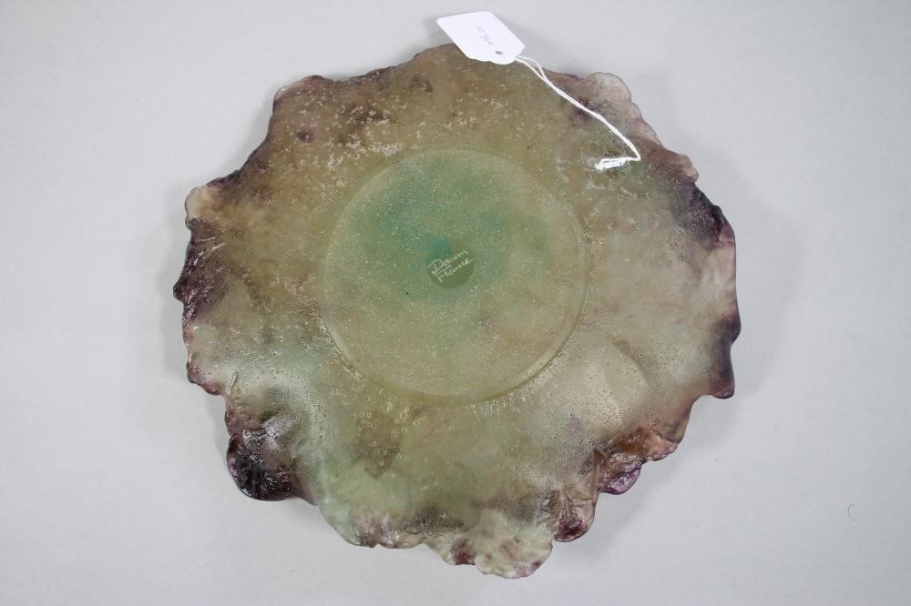 A DAUM PATE-DE-VERRE DISH Image