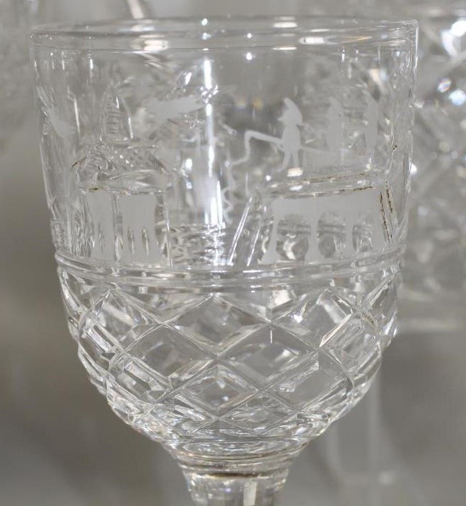 AN ENGLISH ART DECO GLASS TABLE SUITE Image