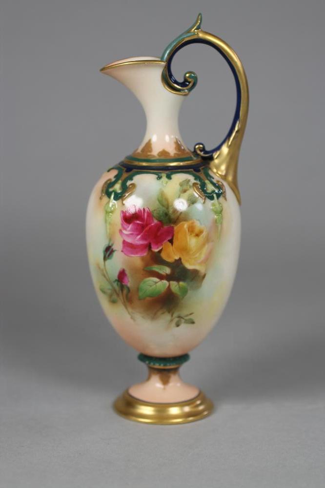 A ROYAL WORCESTER CHINA EWER Image