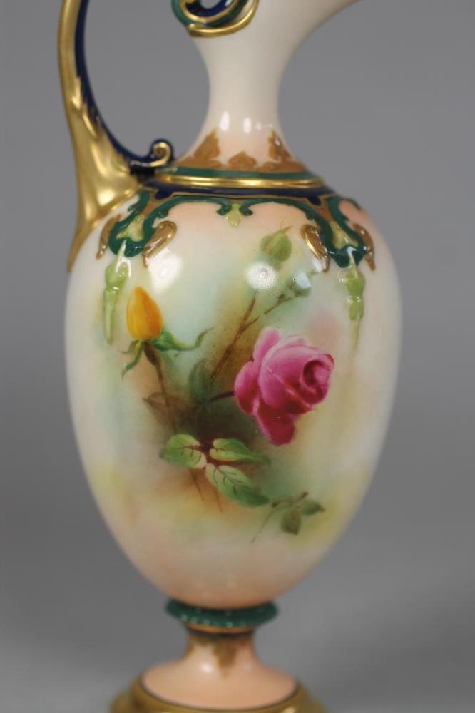 A ROYAL WORCESTER CHINA EWER Image