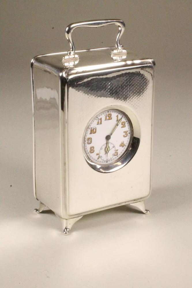 A SILVER CARRIAGE TIMEPIECE Image