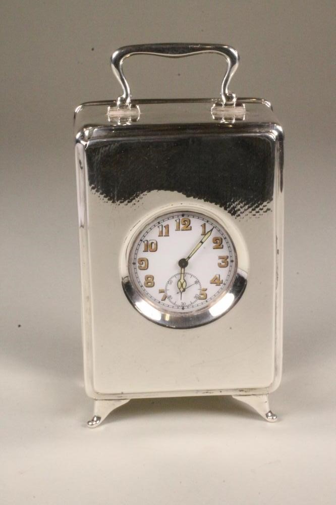 A SILVER CARRIAGE TIMEPIECE Image
