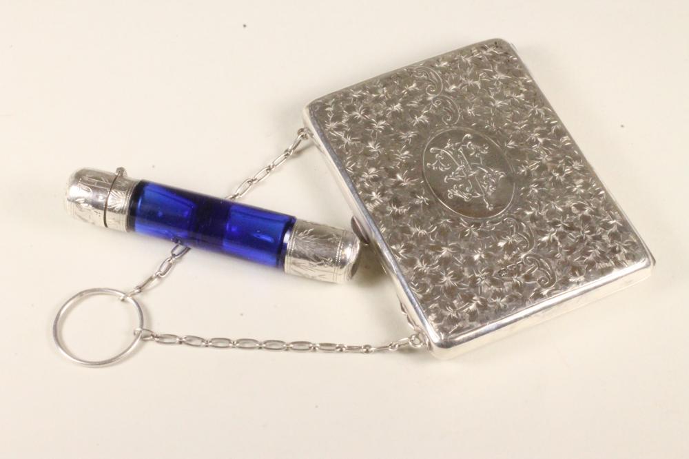 A LADY'S LATE VICTORIAN SILVER PURSE Image