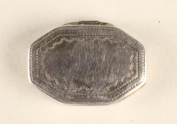 A LATE GEORGE III SILVER VINAIGRETTE Image