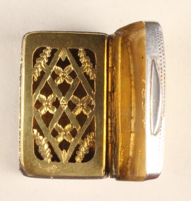 A GEORGE III SILVER VINAIGRETTE Image