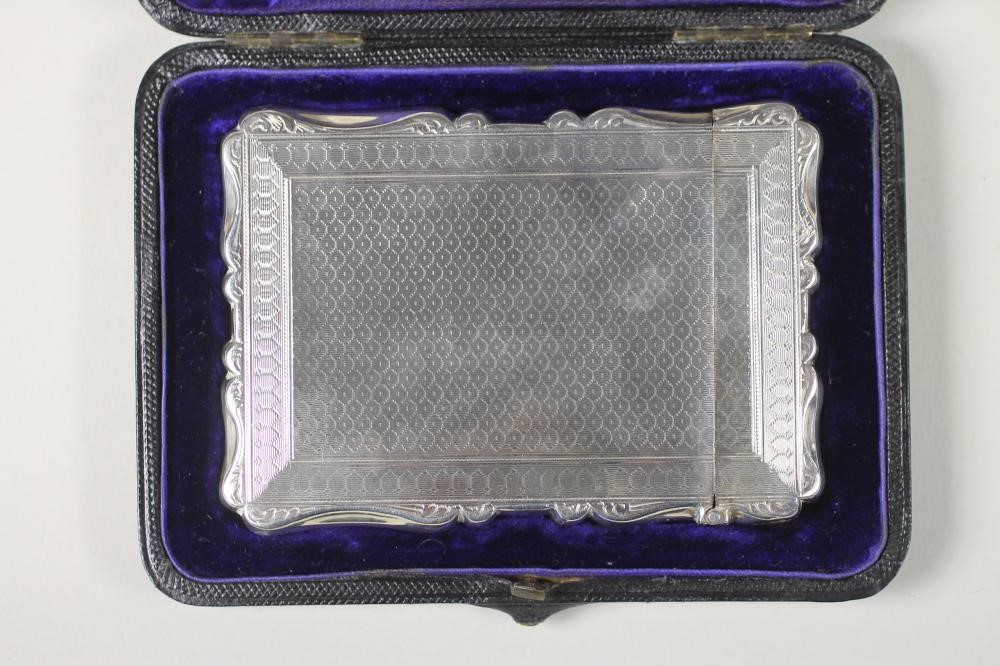 A VICTORIAN SILVER VISITING CARD CASE Image