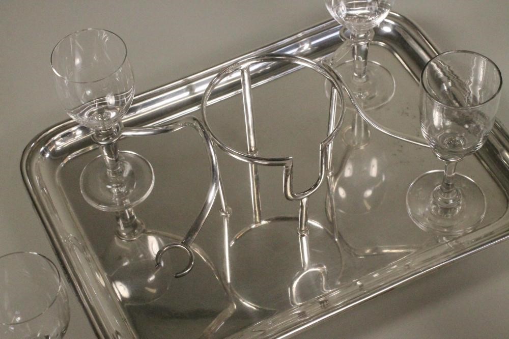 A MATCHED ART DECO SILVER PLATED COCKTAIL SET Image