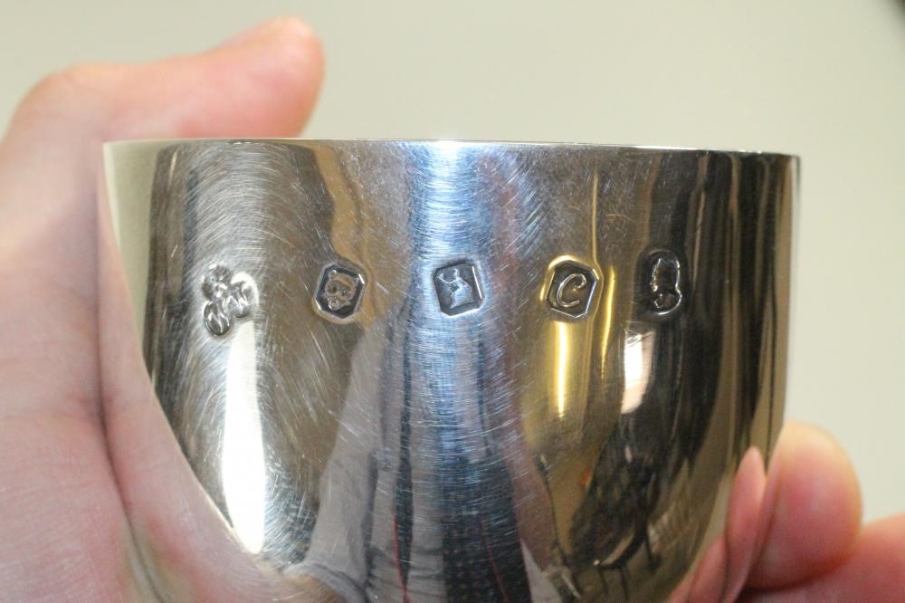 A BRITANNIA STANDARD SILVER TUMBLER CUP Image