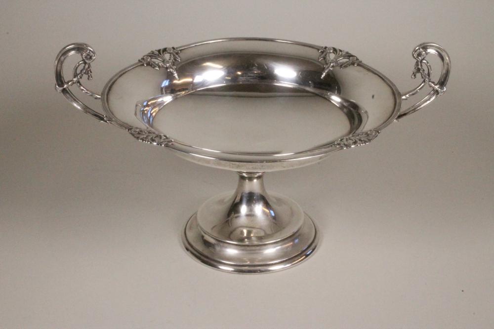 A SILVER PEDESTAL TAZZA Image