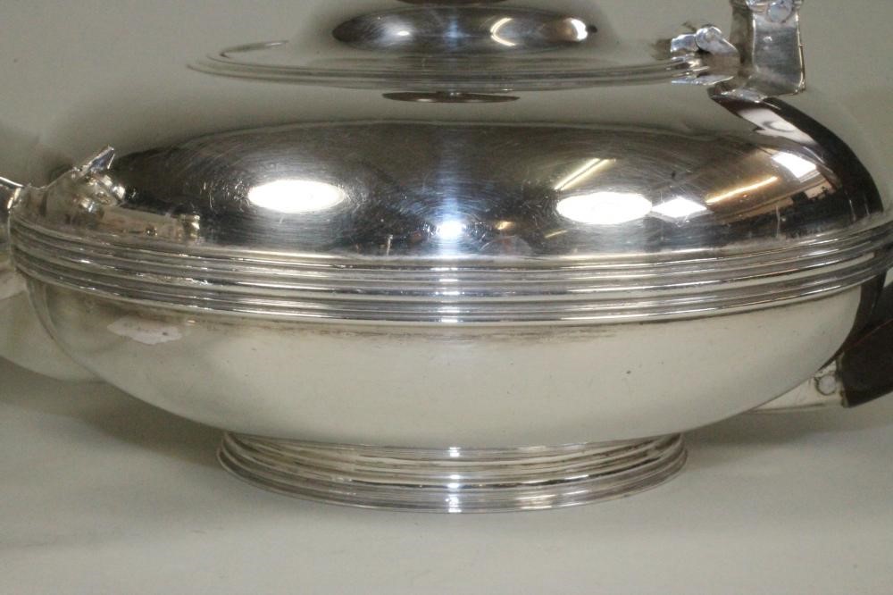 A COMPOSITE THREE PIECE SILVER TEA SERVICE Image