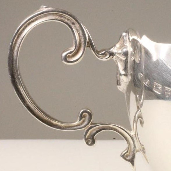 A SILVER SAUCE BOAT Image