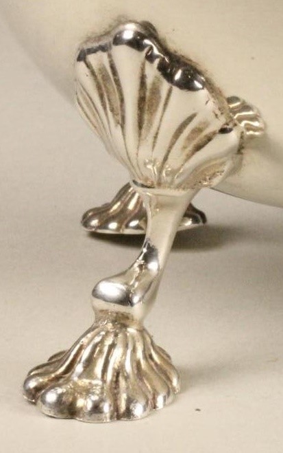A SILVER SAUCE BOAT Image
