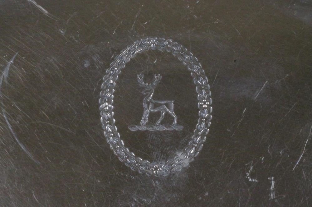 A GEORGE III SILVER SCISSOR SNUFFERS' TRAY Image