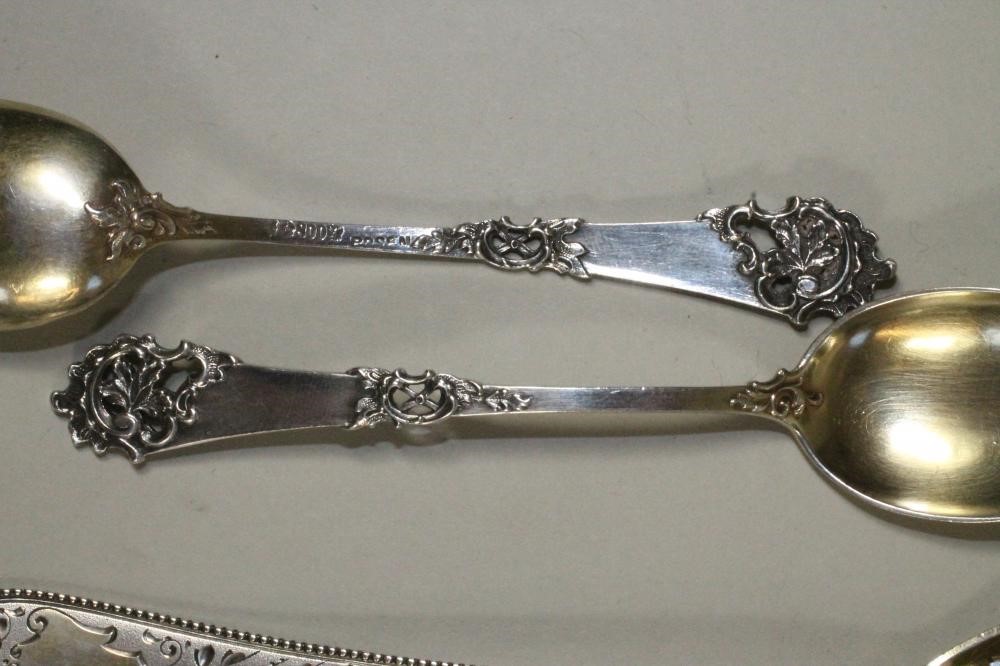 THREE SETS OF TWELVE GERMAN AND AUSTRO-HUNGARIAN SILVER SPOONS Image