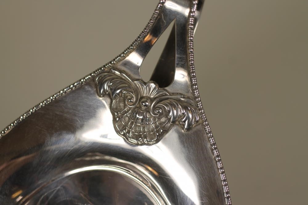AN EDWARDIAN SILVER PEDESTAL SWEETMEAT DISH Image