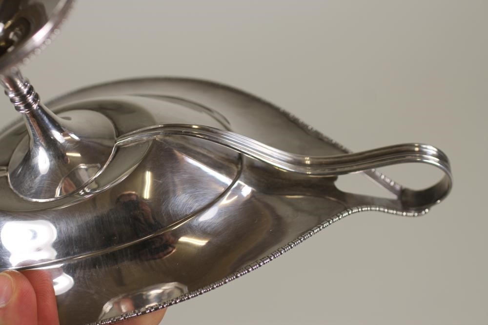 AN EDWARDIAN SILVER PEDESTAL SWEETMEAT DISH Image