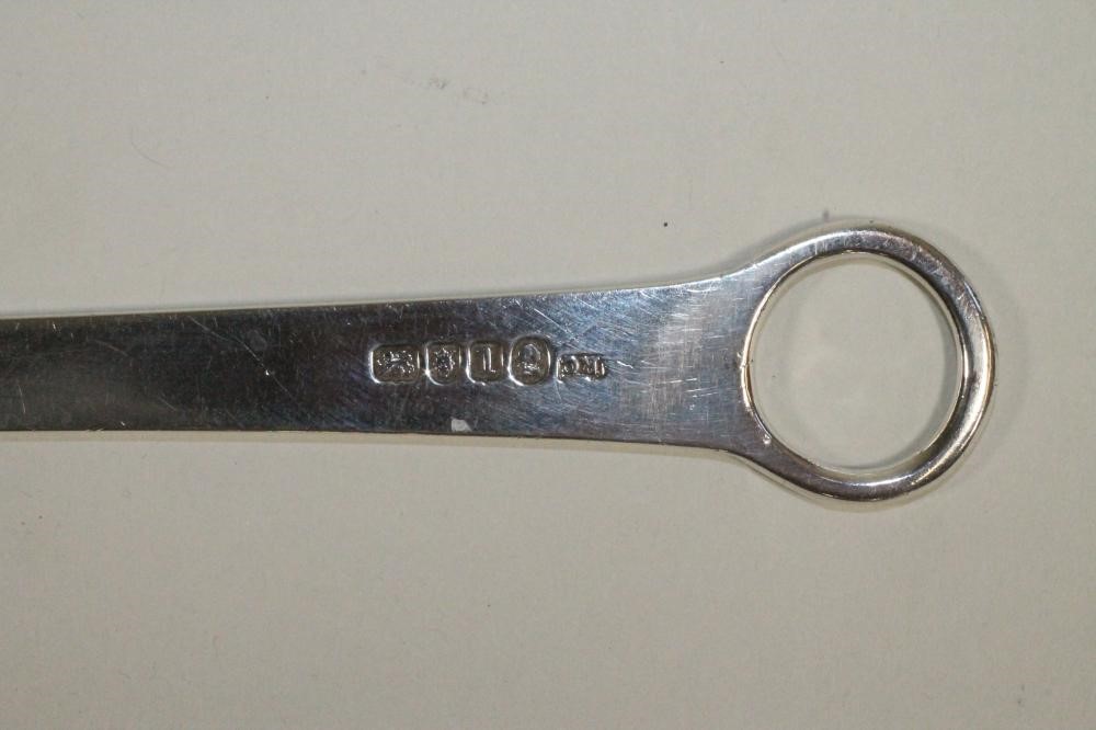 A LATE GEORGE III SILVER MEAT SKEWER Image