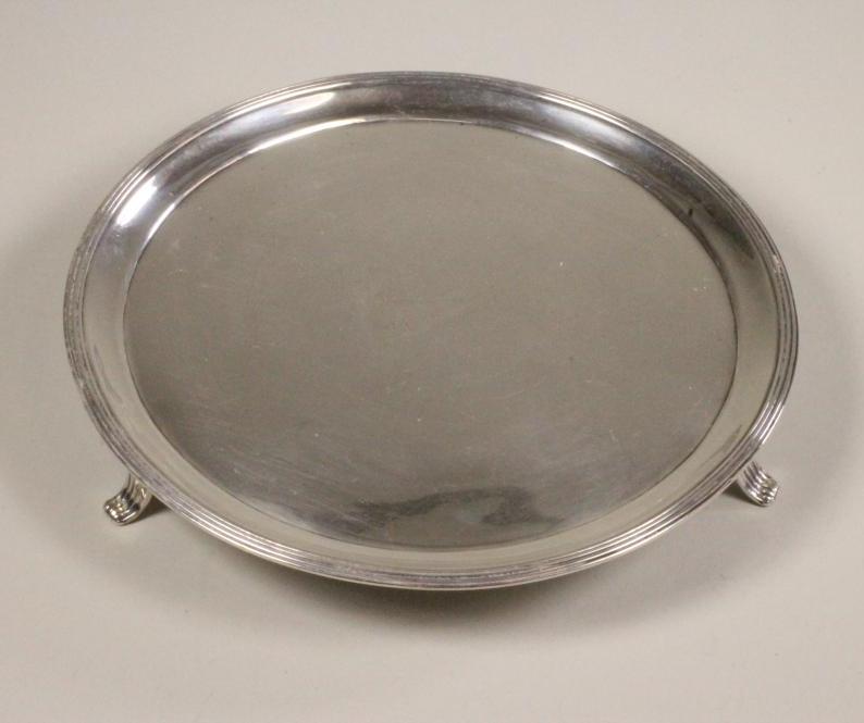 A GEORGE III SILVER WAITER Image