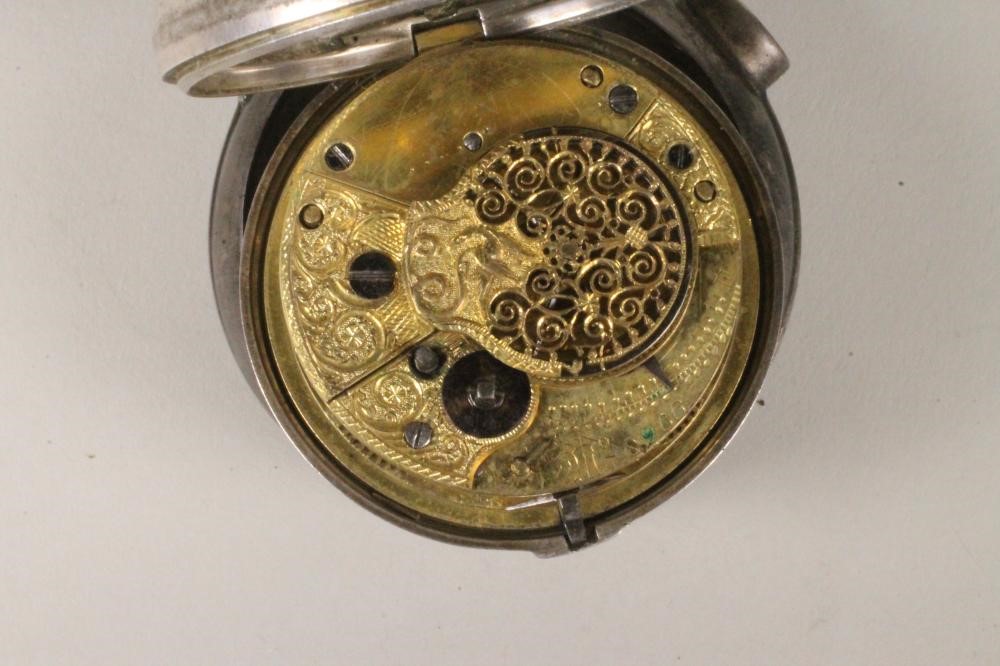 A GENTLEMAN'S LATE GEORGE III SILVER PAIR CASED POCKET WATCH Image